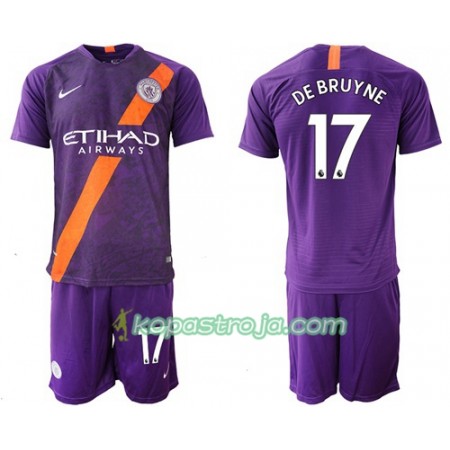 Billiga Fotbollströjor Manchester City De Bruyne 17 Barn Tredje tröja 2018/19 Kortärmad